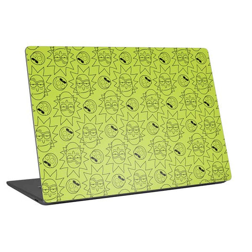 Adult Swim Rick and Morty Rick and Morty All Over Print Universal Laptop 16.6in (13.4 x 9.7in) Skin